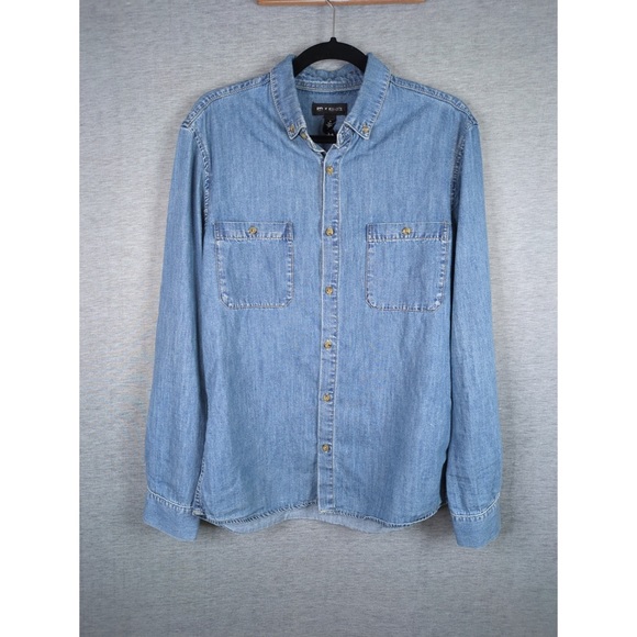 👯♀️Host Pick⚡️BP. x Alex Costa Denim Style Button Down Shirt - Picture 2 of 6